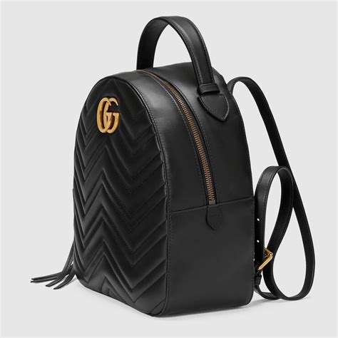 borse marmont gucci|Gucci Marmont leather backpack.